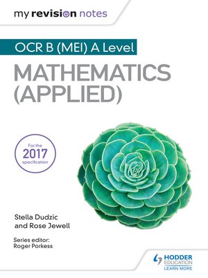 cover image of OCR B (MEI) A Level Mathematics (Applied)